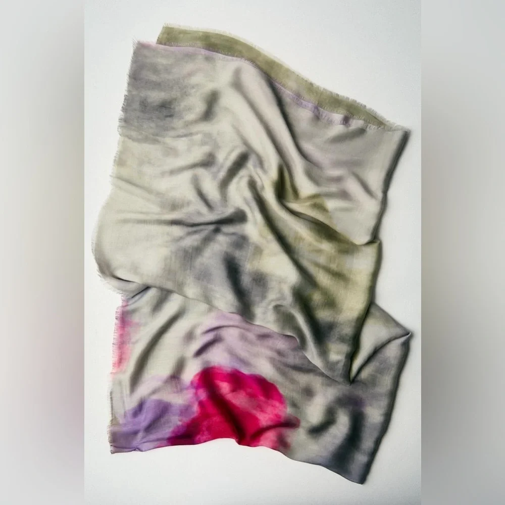 NWOT Zara Modal/Silk Blend Printed Scarf.